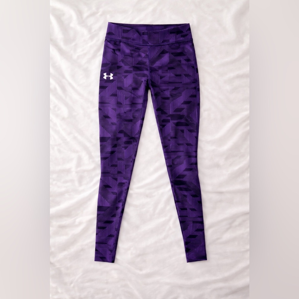 Under Armour Kids Geometric Purple Leggings